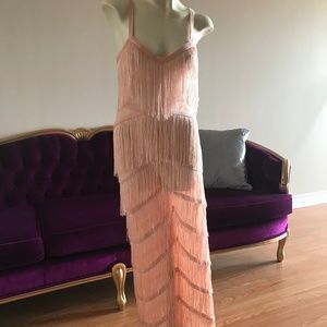 Sheer fringe jumper
